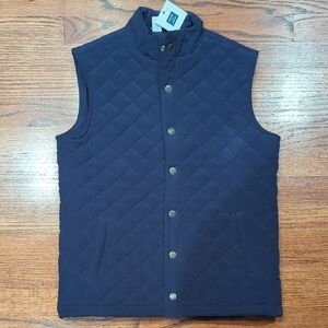 Janie and Jack Navy Quilted Vest